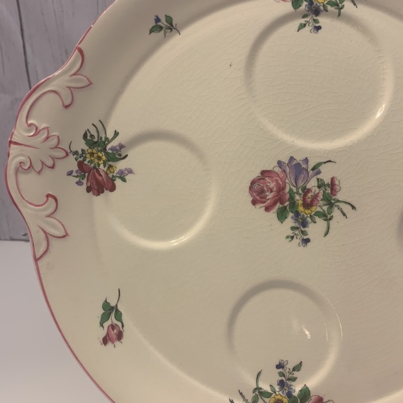 Vintage Fondeville Ambassador Ware England Tea Set Tray - Picture 3 of 6